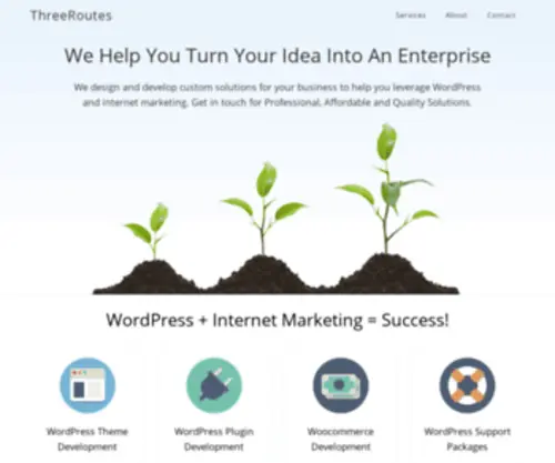 Threeroutes.com(Internet marketing consulting) Screenshot