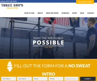 Threeshipscollective.com(The Top Fitness Gym In Chesapeake) Screenshot