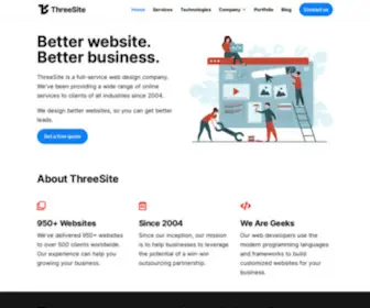 Threesite.com(Inbound Marketing Company) Screenshot