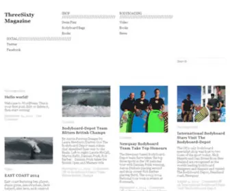 Threesixtymag.co.uk(ThreeSixty Bodyboard Magazine) Screenshot