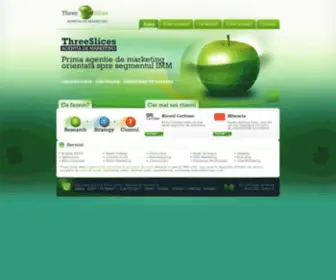 Threeslices.com(Agentie de marketing online) Screenshot