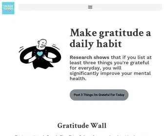 Threethingsdaily.xyz(Digital Gratitude Wall) Screenshot