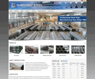 Threewaysteel.com(Seamless Steel Pipe) Screenshot