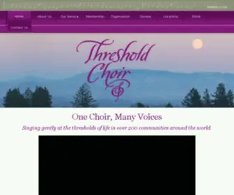 Thresholdchoir.org(Threshold Choir) Screenshot