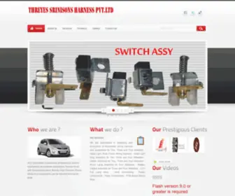 Threyes.co.in(THREYES SRINISON HARNESS PVT) Screenshot