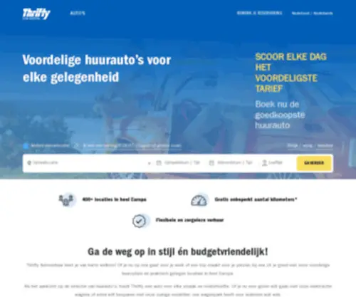 Thrifty.nl(Autoverhuurdiensten in Nederland) Screenshot