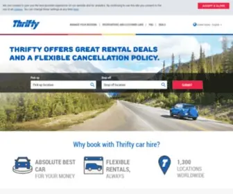 Thriftycars4Rent.com(Huur een auto met Thrifty Autoverhuur) Screenshot