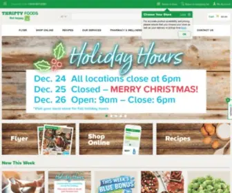 Thriftyfoodsonline.com(Thrifty Foods Online) Screenshot