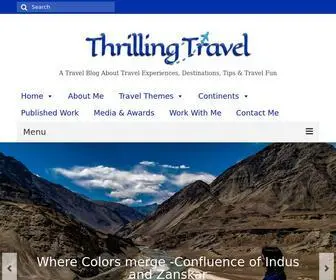 Thrillingtravel.in(Thrilling Travel by Ami Bhat) Screenshot