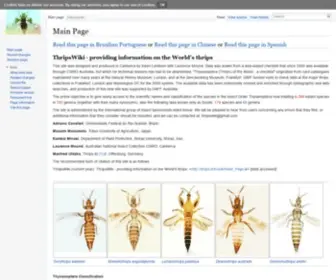 Thrips.info(Biowikifarm Metawiki) Screenshot