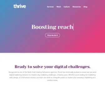 Thriveability.co.uk(North East Digital Marketing Agency) Screenshot