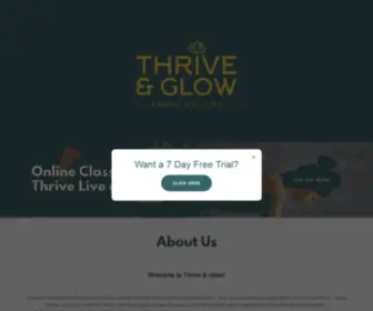 Thriveandglow.ca(Thrive and Glow) Screenshot