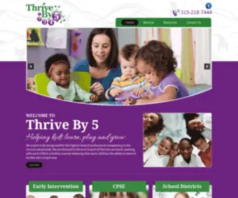 Thriveby-5.com(Thrive By 5) Screenshot