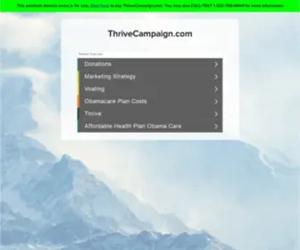 Thrivecampaign.com(Thrivecampaign) Screenshot
