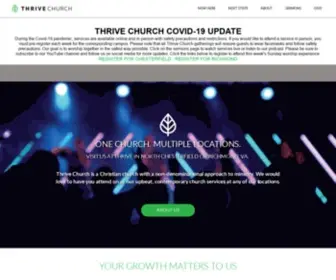 Thrivechurch.me(Christian Church in North Chesterfield and Richmond) Screenshot