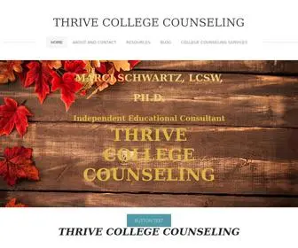 Thrivecollegecounseling.com(Thrive College Counseling) Screenshot