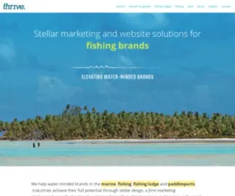 Thrivecreativelabs.com(Marketing & Websites for Marine & Fishing Brands) Screenshot