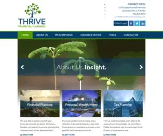 Thrivefinancialplanning.com(THRIVE Financial Planning) Screenshot