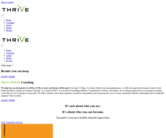 Thrivefitcoach.com(Thrive Fitness) Screenshot