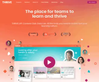 Thrivelearning.com(Be Bold) Screenshot