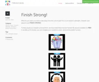 Thrively.blog(Thrively enables students to embark on a strengths) Screenshot