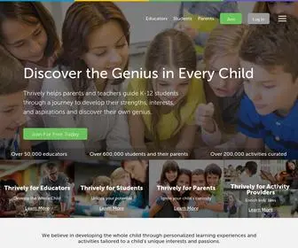 Thrively.com(Strengths Assessments & Project) Screenshot