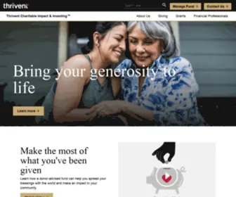 Thriventcharitable.com(Thrivent Charitable Impact & Investing) Screenshot