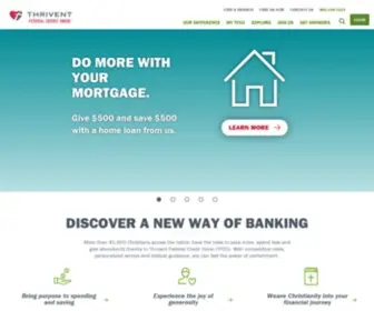 Thriventcuonlinebanking.com(Thrivent Credit Union) Screenshot