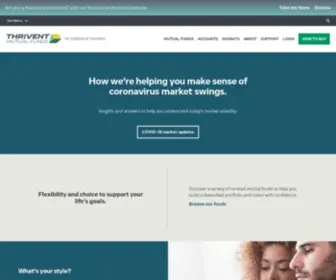 Thriventfunds.com(Thrivent mutual funds) Screenshot