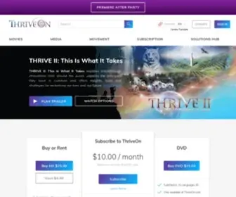 Thriveon.com(Thriveon) Screenshot