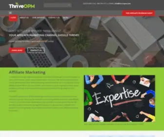 Thriveopm.com(Affiliate Marketing Management) Screenshot