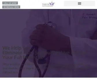 Thrivepain.com(Thrive Pain Management) Screenshot