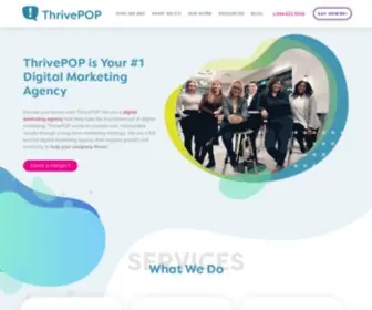 Thrivepop.com(Michigan Digital Marketing Agency) Screenshot