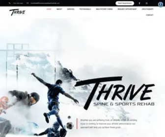 Thrivespineandsportsrehab.com(Thrive) Screenshot