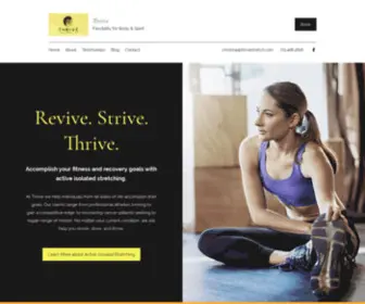 Thrivestretch.com(Active Isolated Stretching) Screenshot