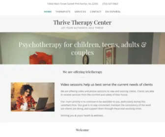 Thrivetherapycenter.com(Online & In) Screenshot