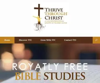 Thrivethroughchrist.com(Thrive Through Christ Ministries) Screenshot