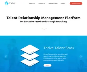 Thrivetrm.com(Talent Relationship Management Software & Applicant Tracking System) Screenshot