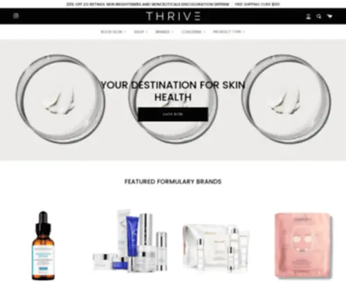 Thrivewellnessshop.ca(T H R I V E WELLNESS CLINIC) Screenshot