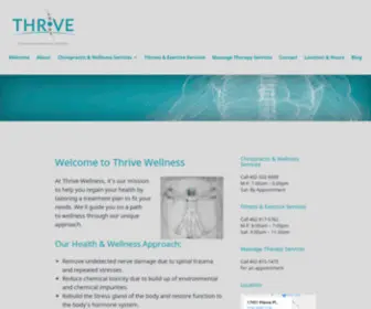 Thrivewellnessteam.com(Chiropractic) Screenshot