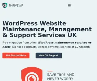 Thrivewp.com(WP Site Care & WordPress Maintenance Services) Screenshot
