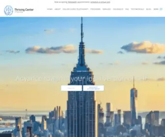 Thrivingcenterofpsych.com(Now providing Telehealth visits) Screenshot