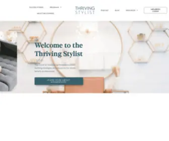 Thrivingstylist.com(Actionable business building strategies and resources for beauty professionals) Screenshot
