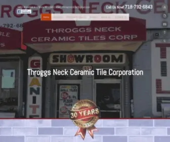 Throgsnecktile.com(Bronx, NY) Screenshot