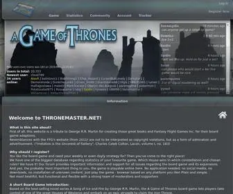 Thronemaster.net(Prevail in A Game of Thrones) Screenshot