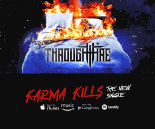 Throughfiremusic.com(Through Fire) Screenshot
