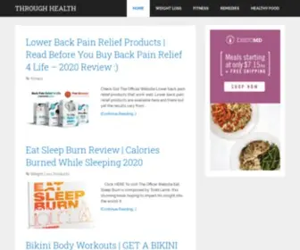 Throughhealth.com(WeightLoss Plans And Healthy Tips) Screenshot