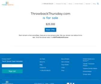 Throwbackthursday.com(Media Options) Screenshot