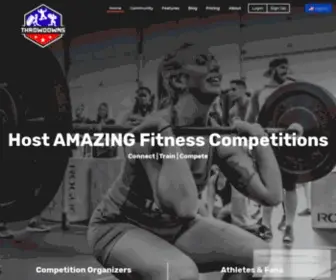 Throwdowns.com(Empowering the Fitness Community) Screenshot