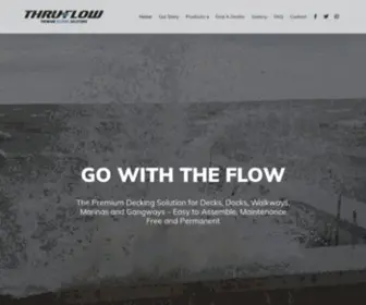 Thruflow.com(Premium Decking Solutions for Docks and Walkways) Screenshot